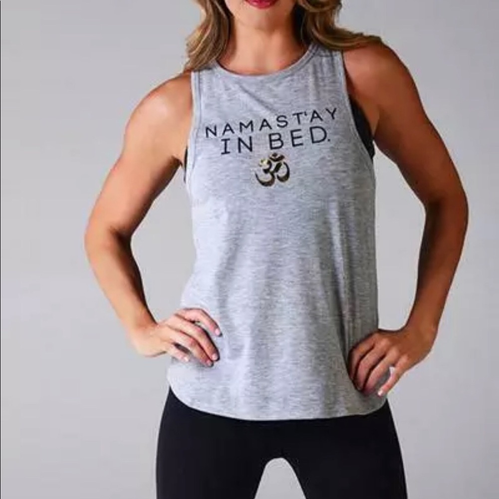 NWT Glyder Namast'ay in Bed Yoga Tank